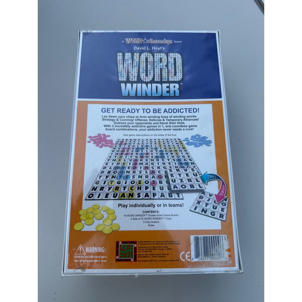 Word Winder‎ Board Game David L Hoyt Word Roundup Jumble New Sealed 2012